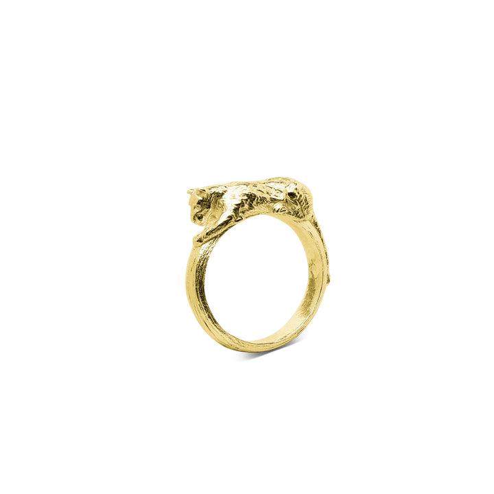 Lioness Gold Plated Ring