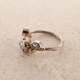 Seafire Hvid 18K & 22K Hvidguld Ring m. Safir & Diamant