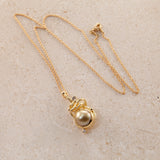 Gone Fishing 18K & 22K Guld Halskæde m. Champagnefarvede Diamanter