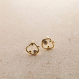 Mini Cloud 18K & 22K Gold Earring w. Diamond