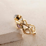 Seafire 18K & 22K Gold Ring w. Star Sapphire & Diamond