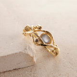 Seafire 18K & 22K Gold Ring w. Star Sapphire & Diamond