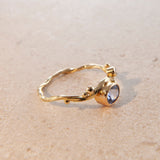 Seafire 18K, 22K & 24K Gold & Silver Ring w. Sapphire & Diamond