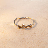 Seafire 18K, 22K & 24K Gold & Silver Ring w. Diamond