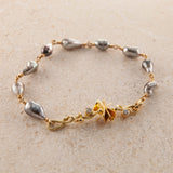 Dragon Seafire 22K Guld Armbånd m. Thaiti Keshi-perle & Diamanter