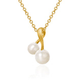 Vega 18K Gold Pendant w. Pearls