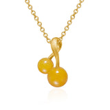 Vega 18K Guld Vedhæng m. Gul Aventurin