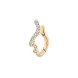 Versailles 14K Gold Huggie w. Lab-Grown Diamonds