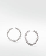Veto Bright Sølv Øreringe m. Lab-Grown Diamant & Safir