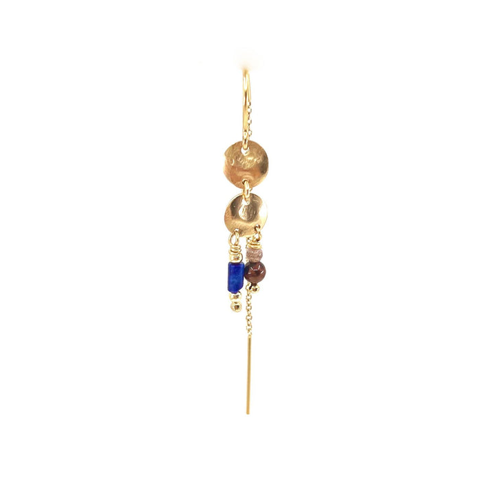 Vibe 14K Gulddoublé Ørering m. Ædelsten