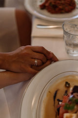 Amore The Eternity Classic Half 18K Gold Ring w. Diamonds