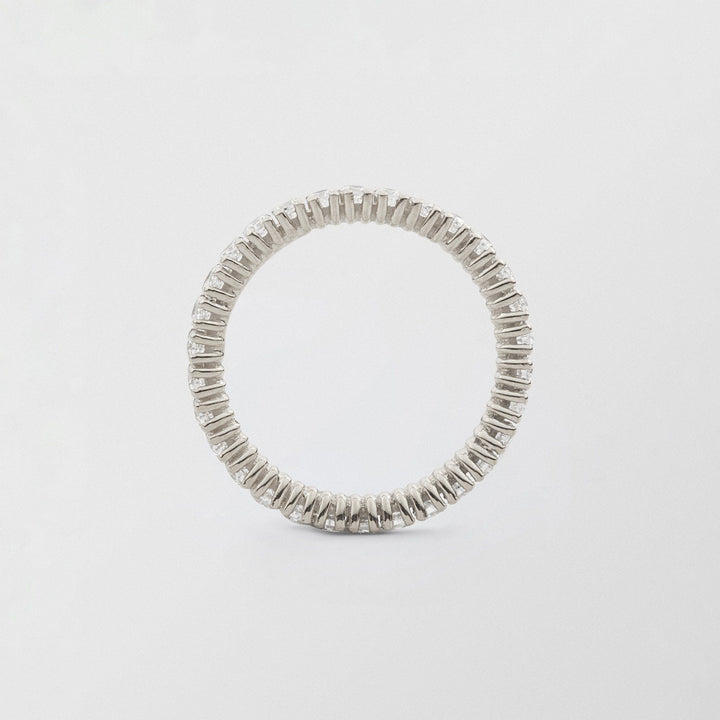 Bonnie Full Eternity 18K Whitegold Ring w. Diamonds
