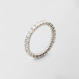 Bonnie 18K White Gold Full Eternity Ring w. Diamonds
