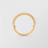 Bonnie Half Eternity 18K Gold Ring w. Diamonds