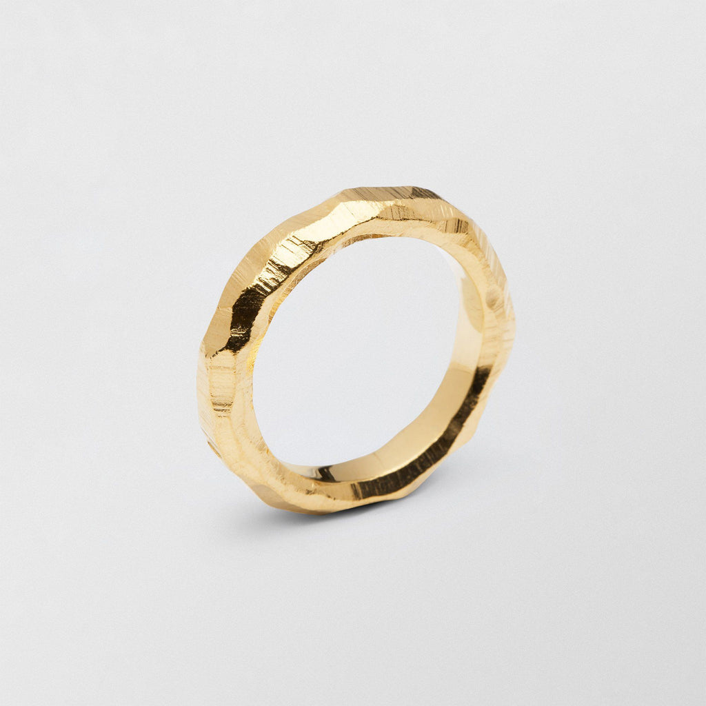 Mouse Plain 4.5mm 18K Gold Ring