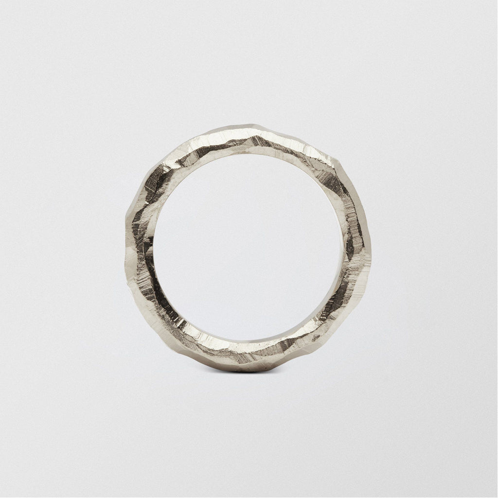 Mouse Plain 4.5mm 18K Whitegold Ring