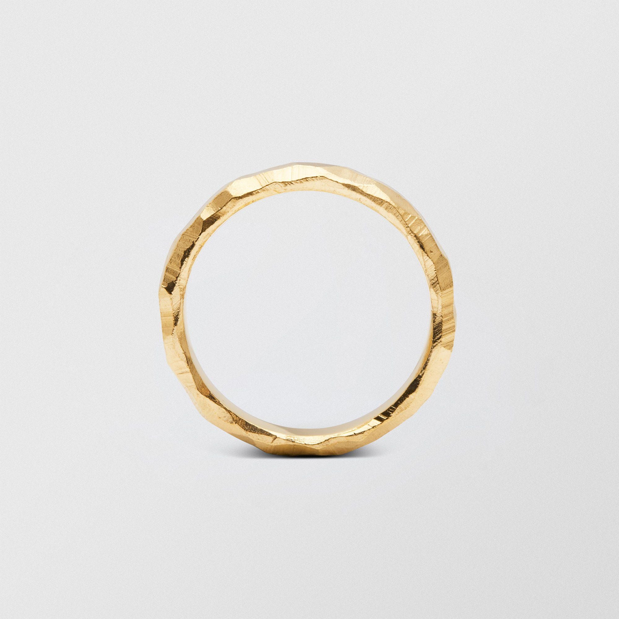 Mouse Low Plain 4.5mm 18K Gold Ring