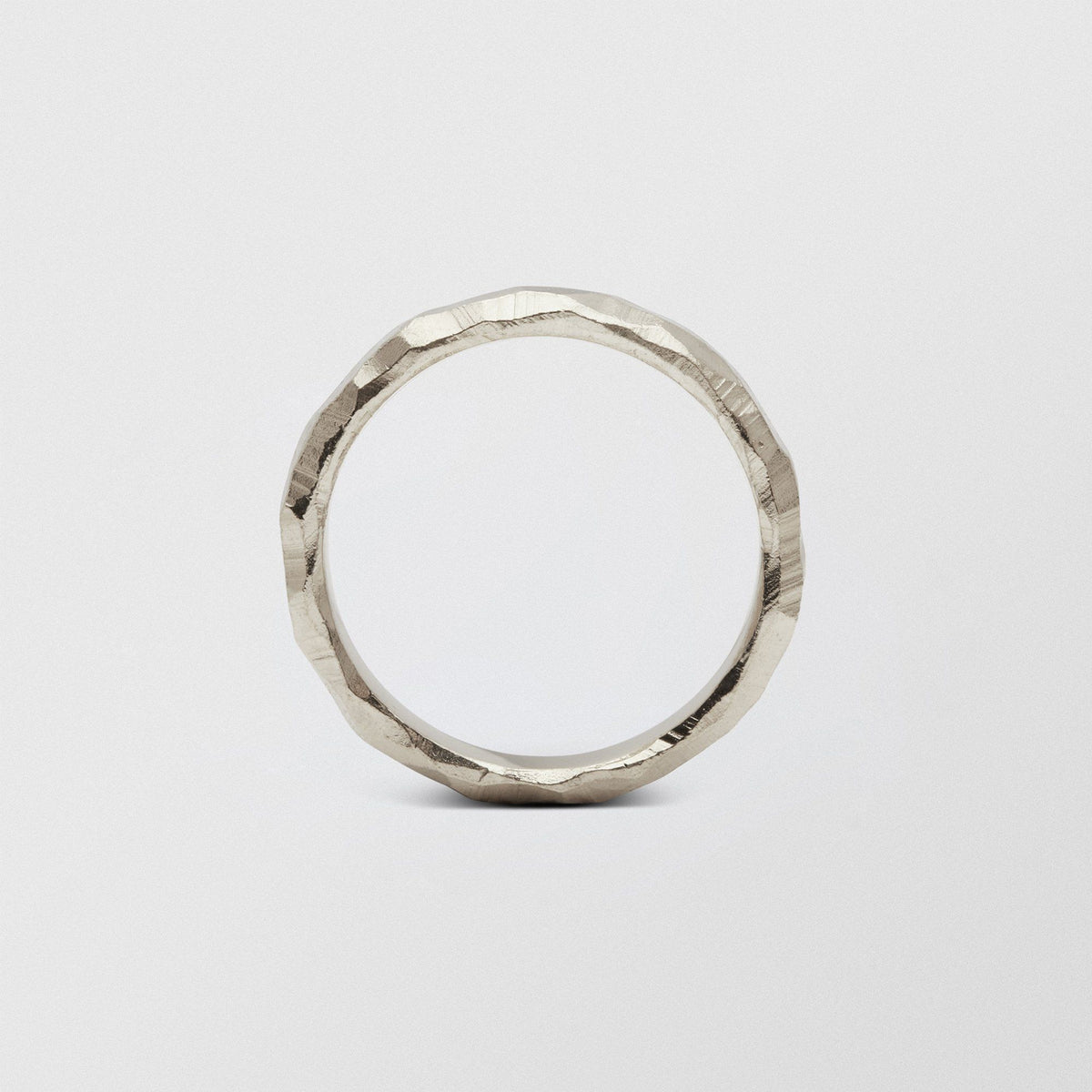 Mouse Low Plain 4.5mm 18K Whitegold Ring