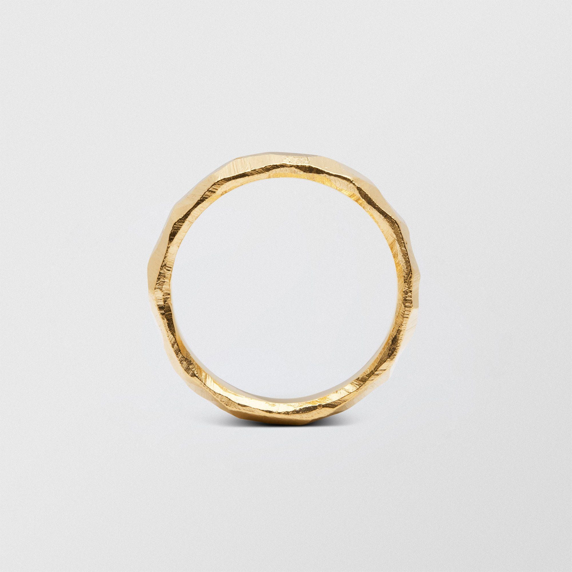 Mouse Low Plain 6mm 18K Gold Ring