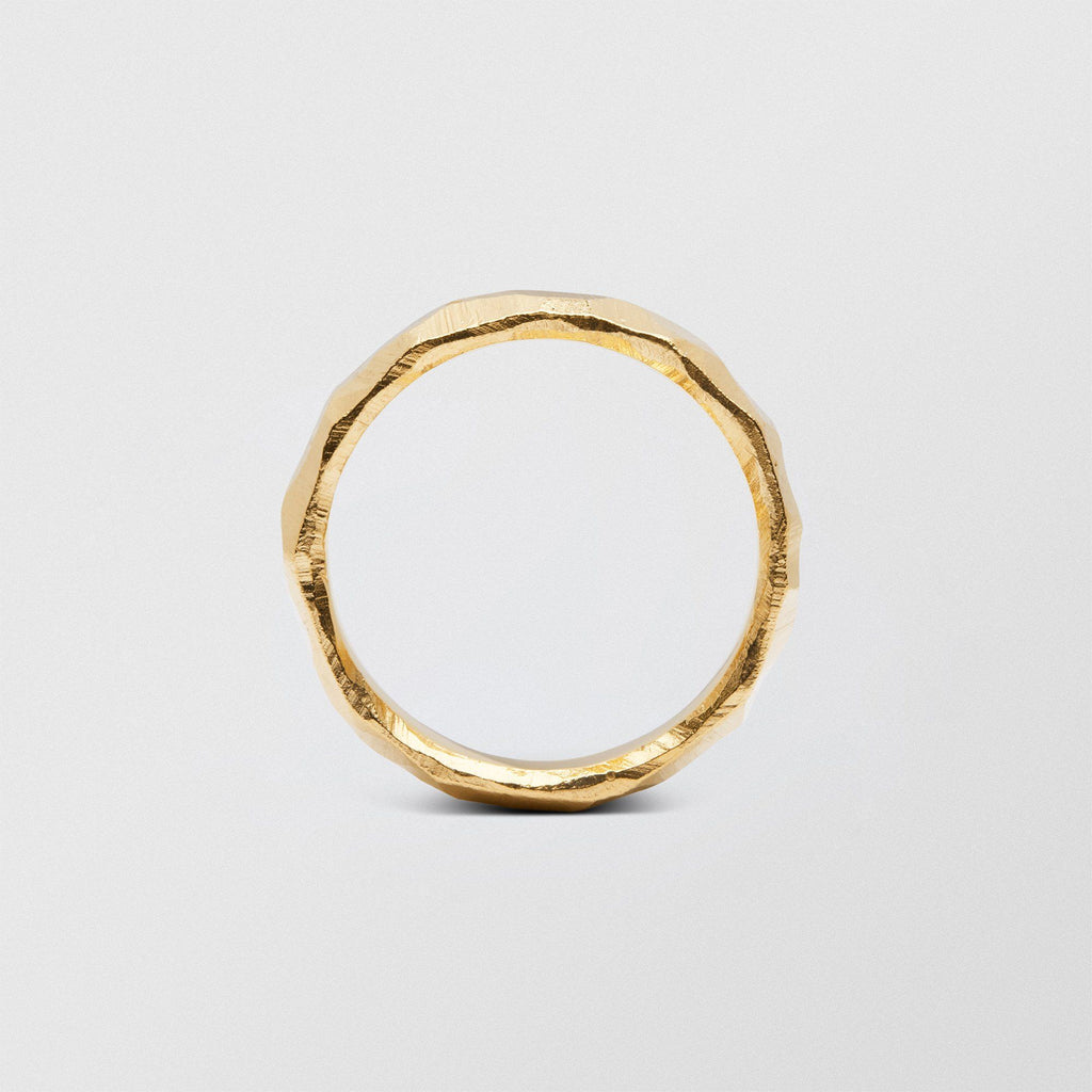 Mouse Low Plain 6mm 18K Gold Ring