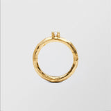 Mouse Solitaire 0.15ct 18K Gold Ring w. Diamond