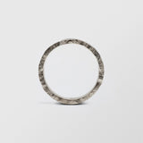 Rock Low Plain 4mm 18K Whitegold Ring