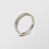 Rock Low Plain 4mm 18K Whitegold Ring