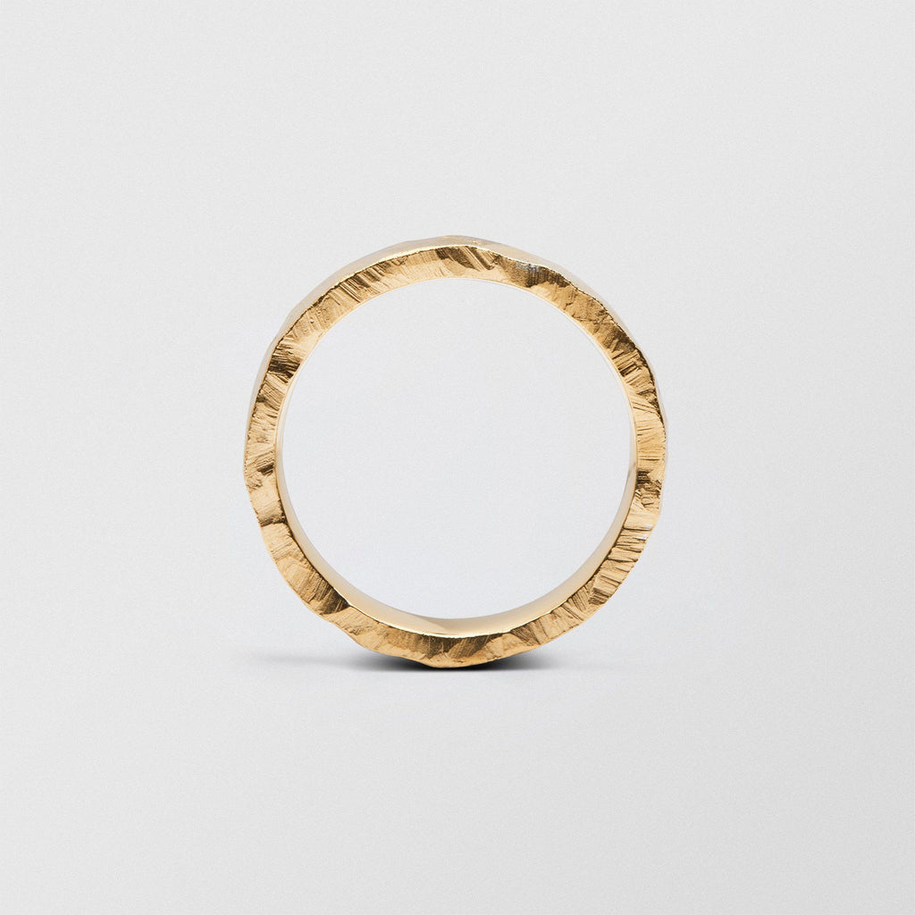 Rock Low Plain 6mm 18K Gold Ring