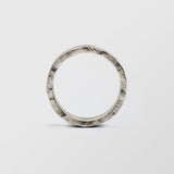 Rock Low Plain 6mm 18K Whitegold Ring