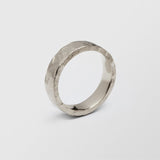 Rock Low Plain 6mm 18K Whitegold Ring