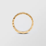 Rock Low Plain 8mm 18K Gold Ring