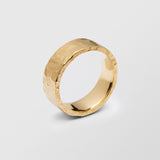 Rock Low Plain 8mm 18K Gold Ring
