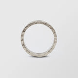 Rock Low Plain 8mm 18K Whitegold Ring