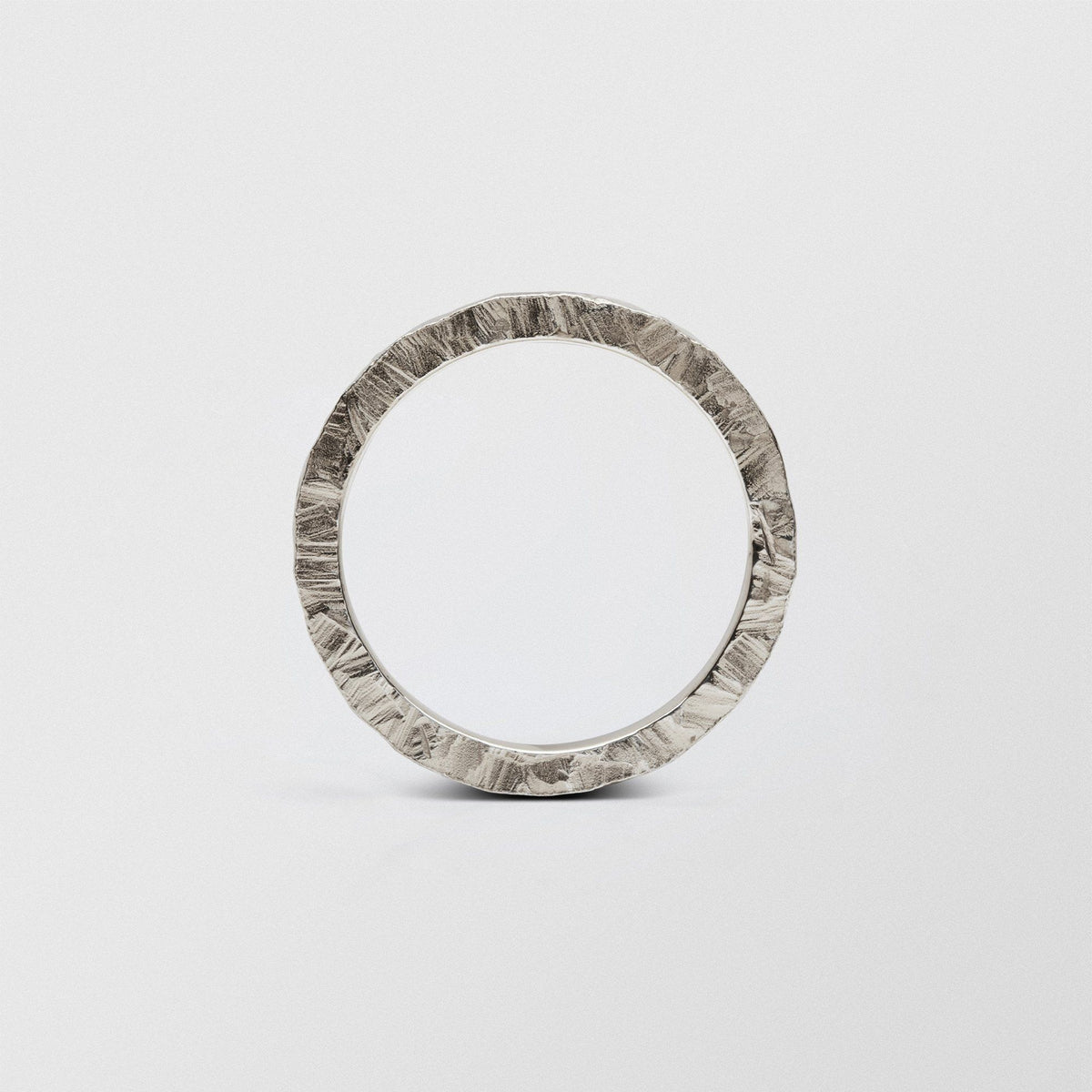 Rock Low Plain 2.5mm 18K Whitegold Ring