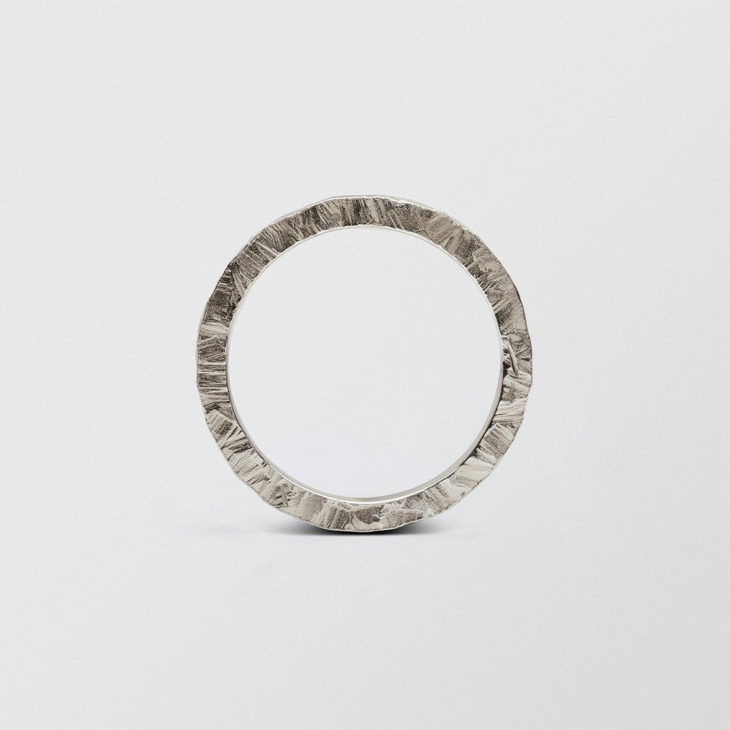 Rock Low Plain 2.5mm 18K Whitegold Ring