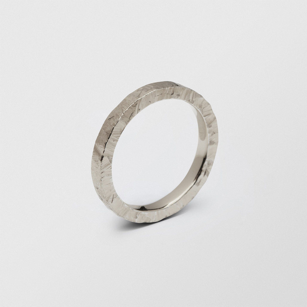 Rock Low Plain 2.5mm 18K Whitegold Ring