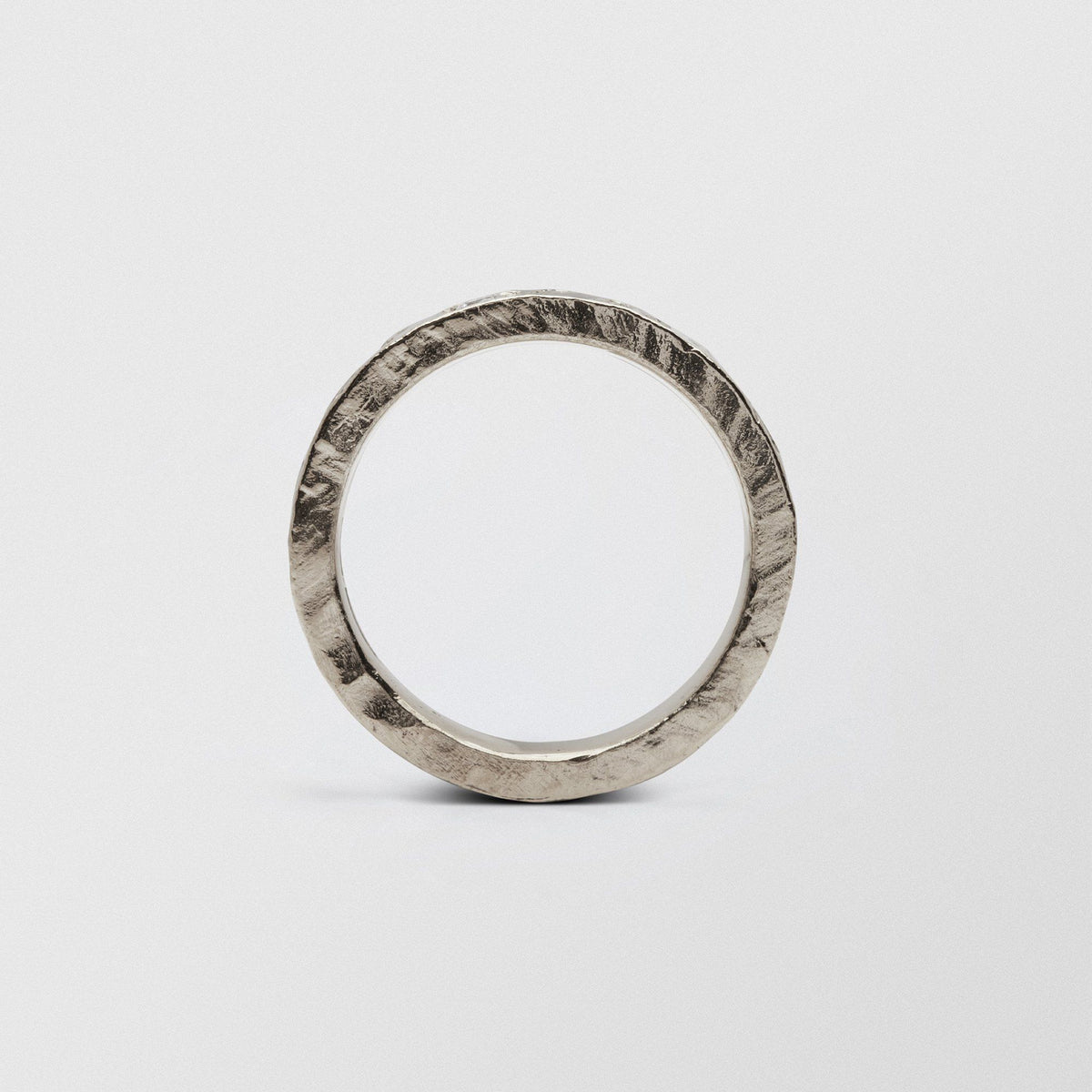 Rock Low Eternity 4mm 18K Whitegold Ring w. Diamonds