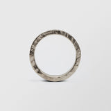 Rock Low Eternity 4 mm 18K Hvid Guld Ring m. Diamanter