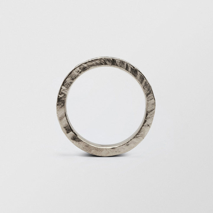 Rock Low Eternity 4mm 18K Whitegold Ring w. Diamonds