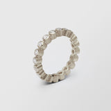 Ringo Full Eternity Medium High 18K White Gold Ring w. Diamonds