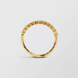 Ringo 18K Guld Halv Alliance Ring m. Diamanter
