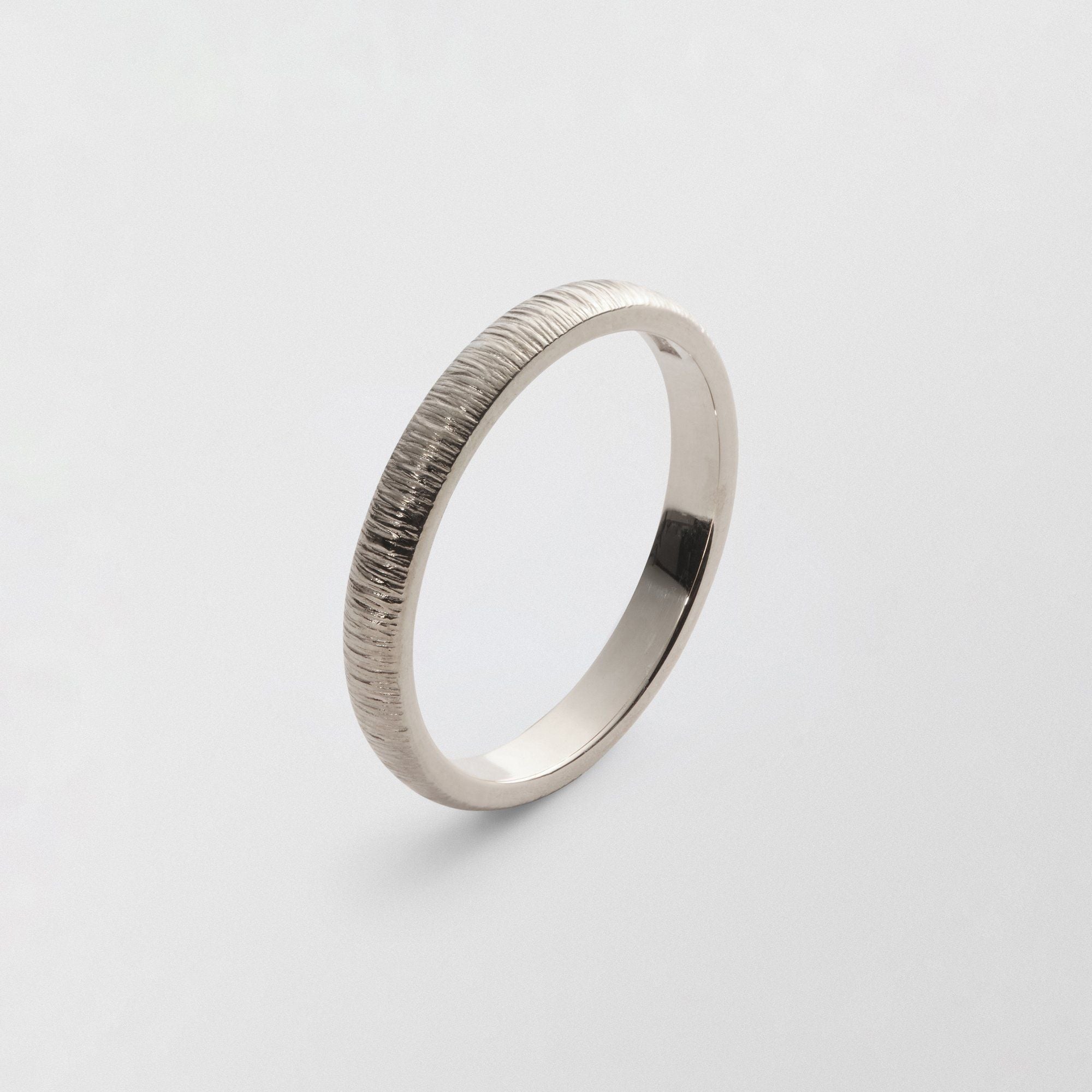 Randi Low Plain 3mm 18K Whitegold Ring
