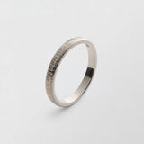 Randi Low Plain 3mm 18K Whitegold Ring