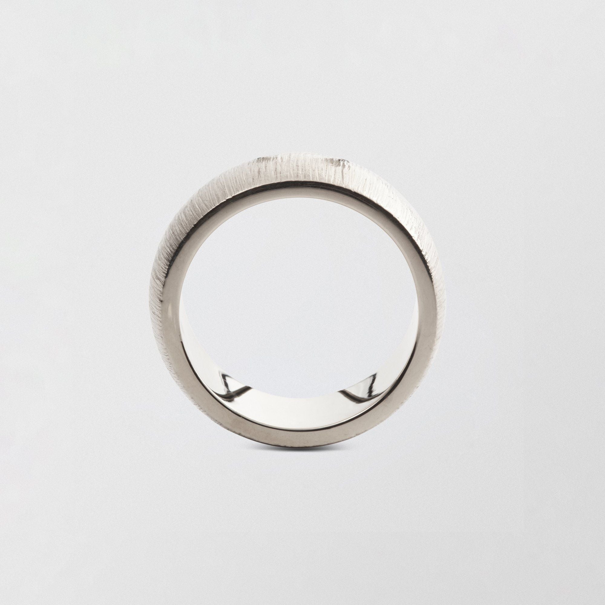 Randi Low Plain 9mm 18K Whitegold Ring