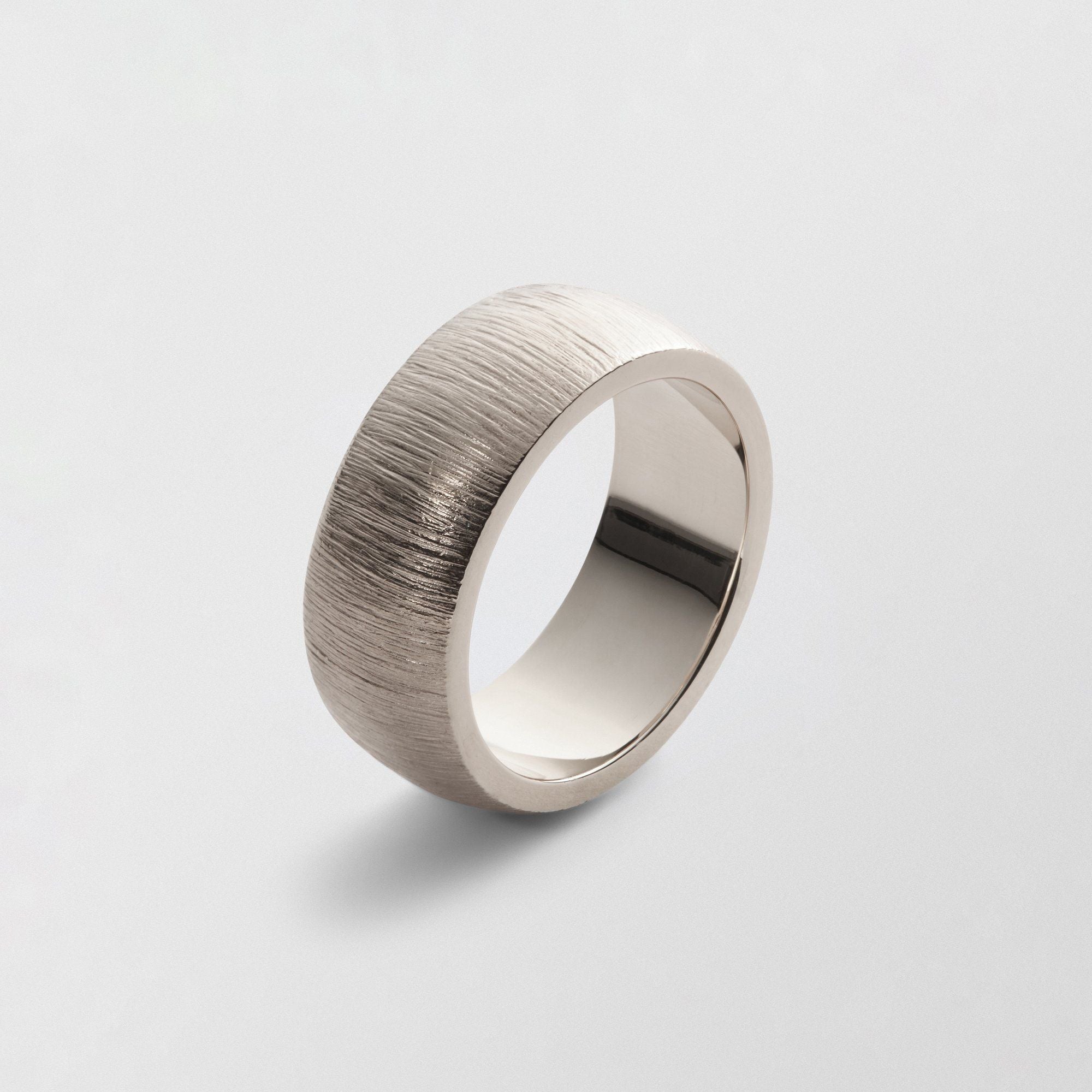 Randi Low Plain 9mm 18K Whitegold Ring