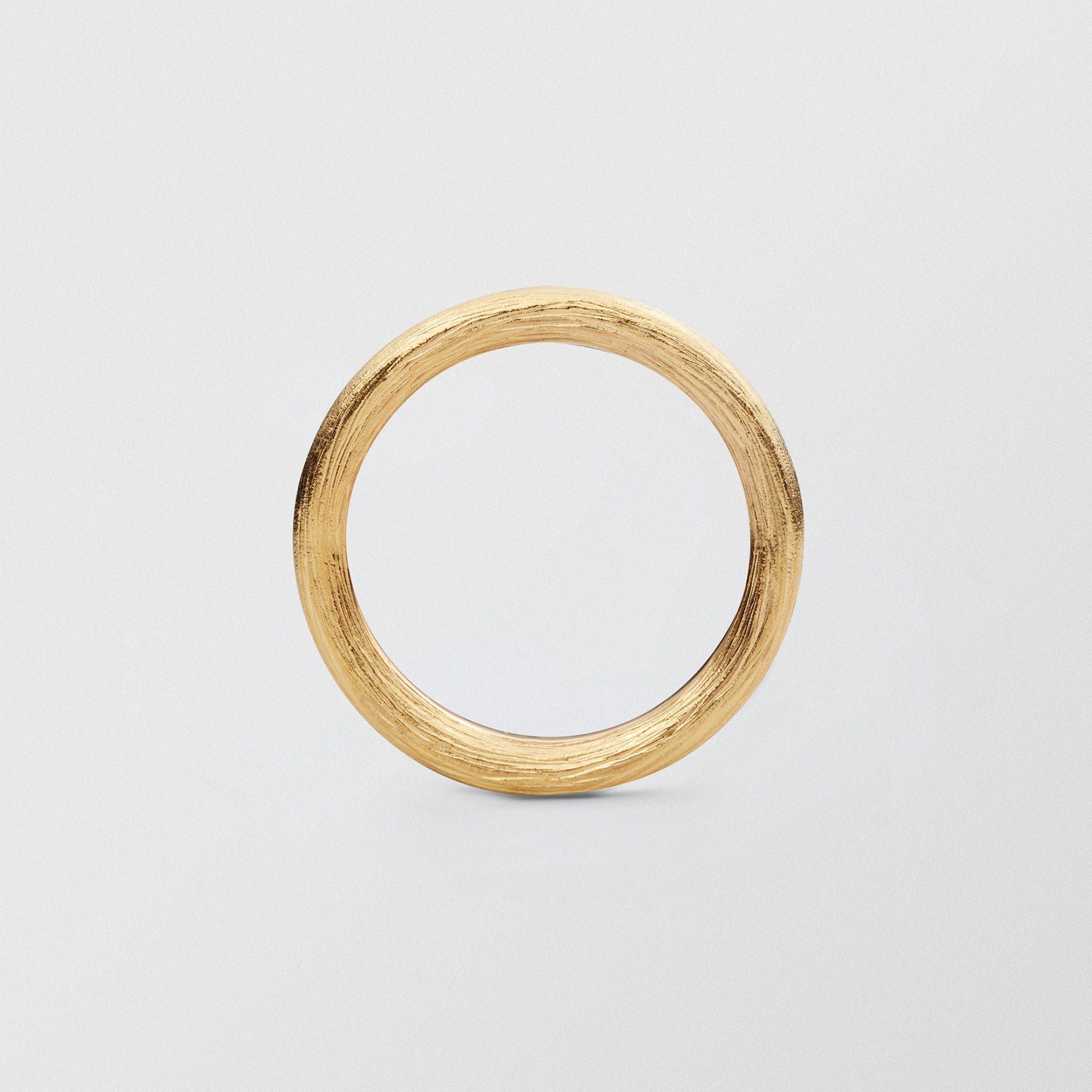 Vide Plain 4mm 18K Gold Ring