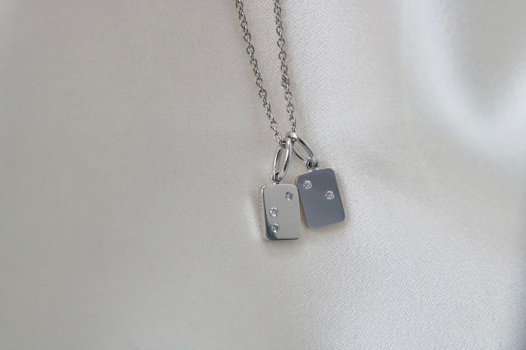 My Secret L 18K Hvidguld Vedhæng m. Diamanter