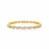 Iris 14K Gold or White Gold Tennis Bracelet w. 2.25 Ct Diamonds