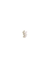 Elysia Whisper Wave 14k Gold Studs w. Diamonds