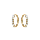Emelie 14K Guld eller Hvidguld Hoops m. Diamanter